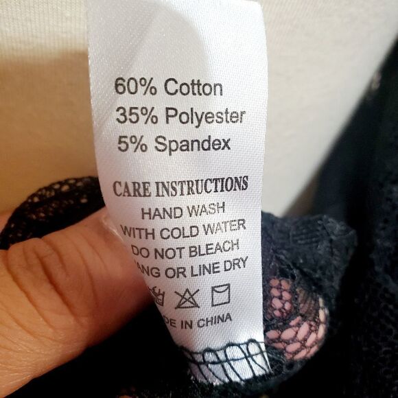 Grace & Emma NWT Black Lace Open Cardigan Size S/M - Picture 10 of 10